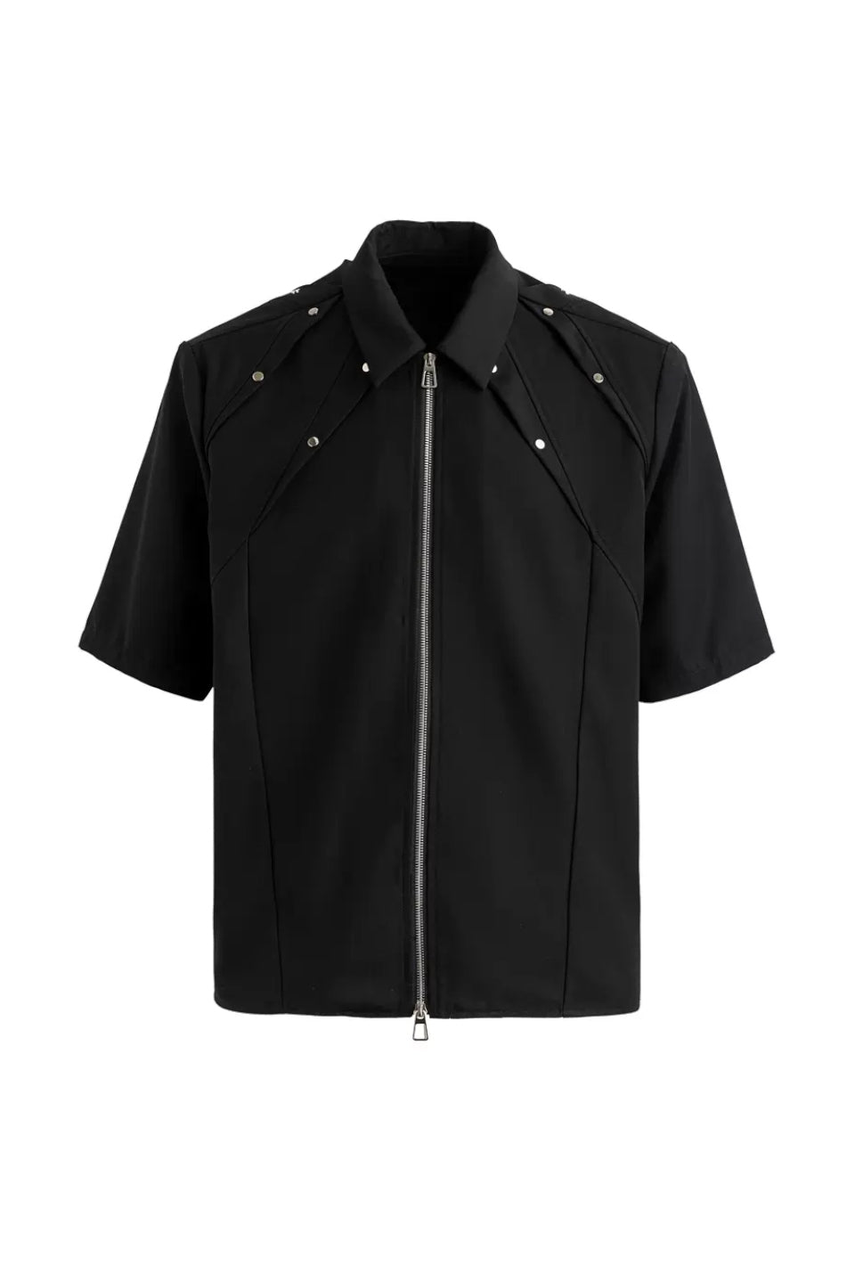 Leaf Pleated Rivet Shirts