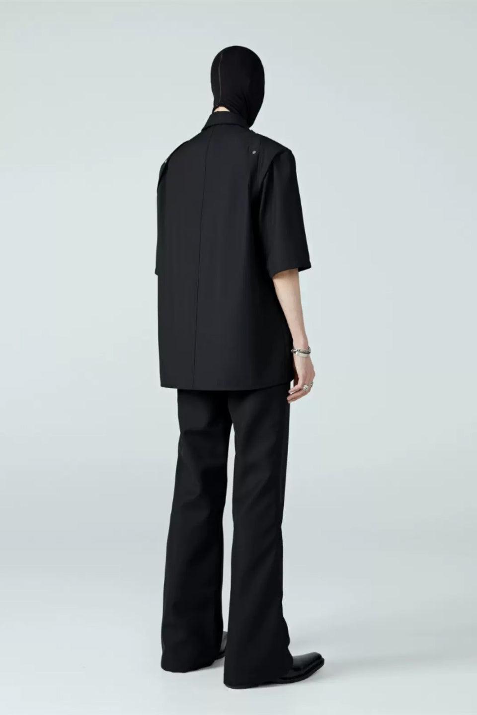 Leaf Pleated Rivet Shirts