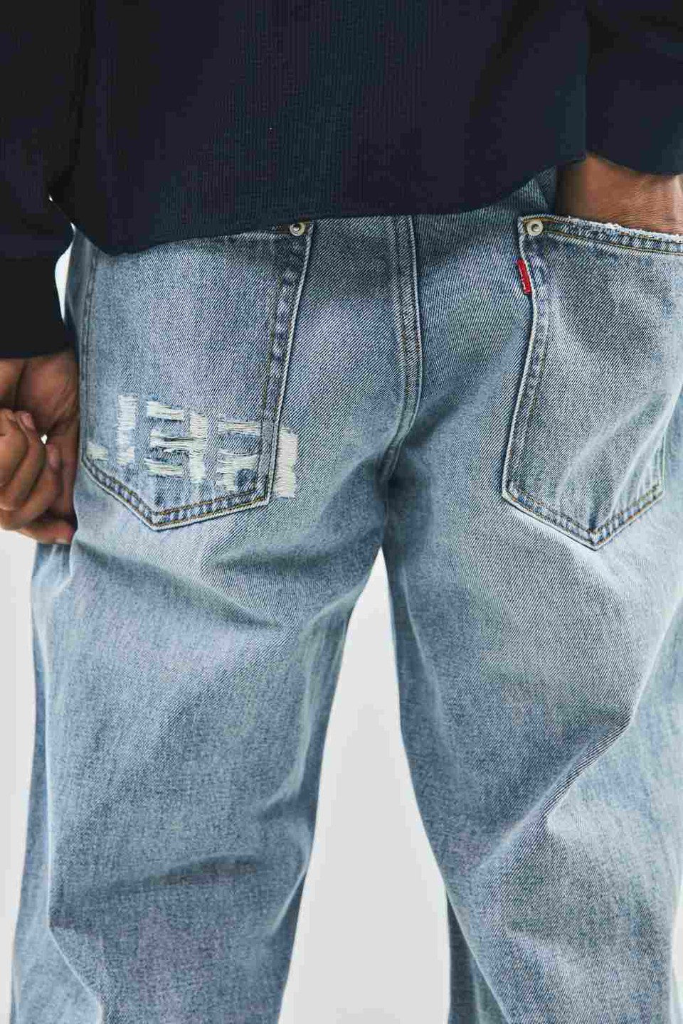 Logo Denim Pants