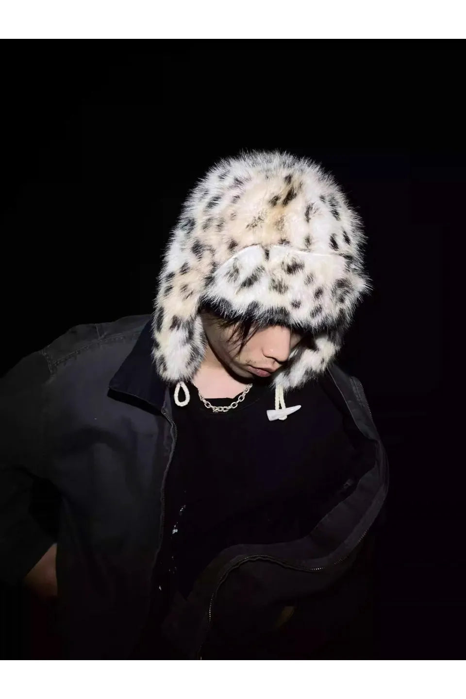 Lynx Leopard Faux Fur Plush Hat