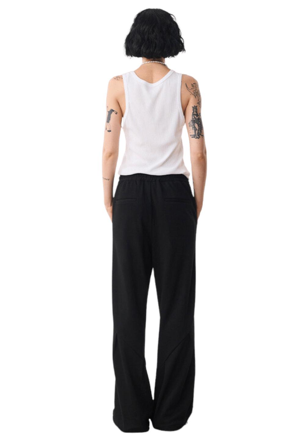 M Striped Stitching Sports Pants
