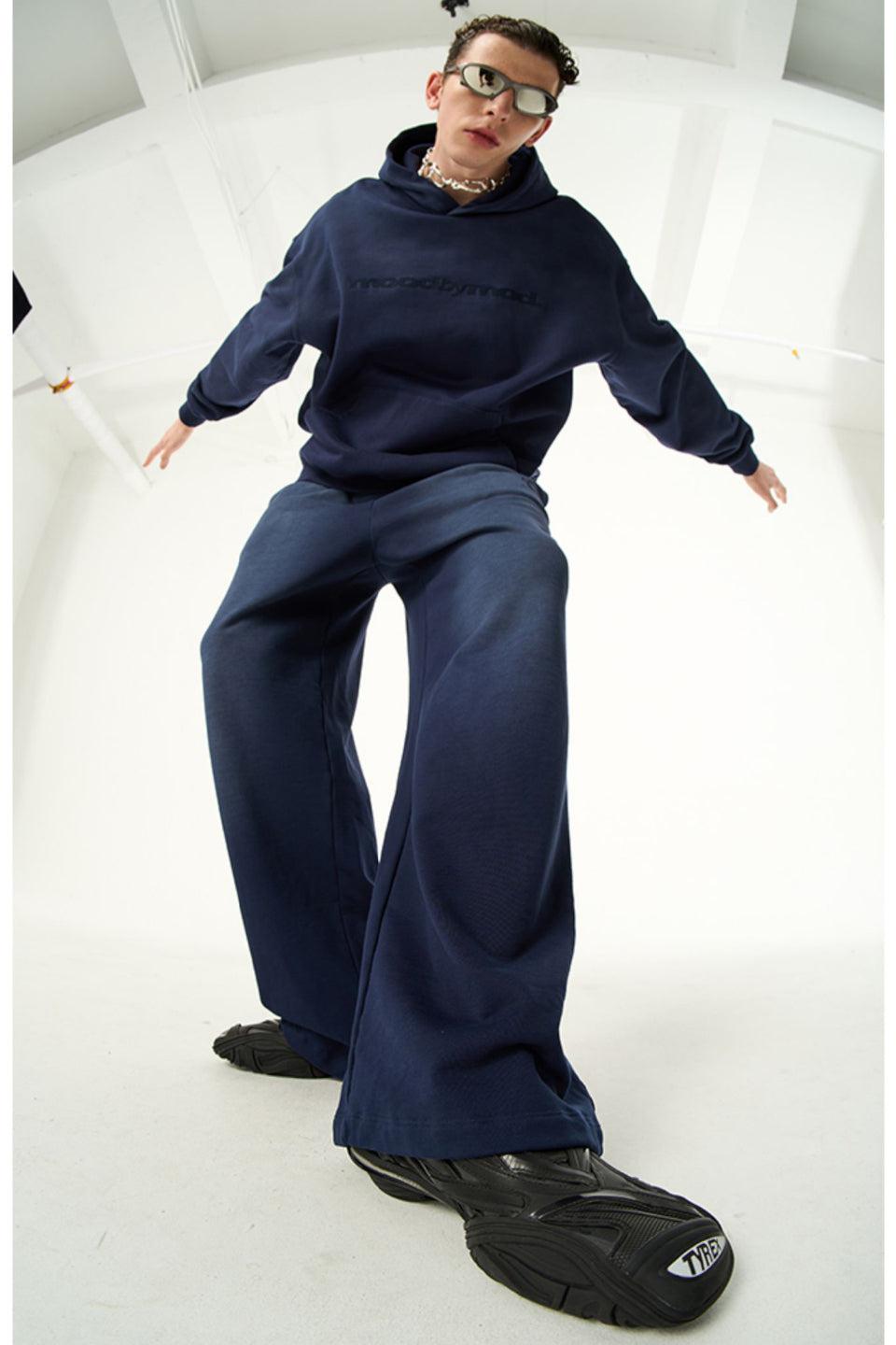 M Worn White Distressed Sweatpants