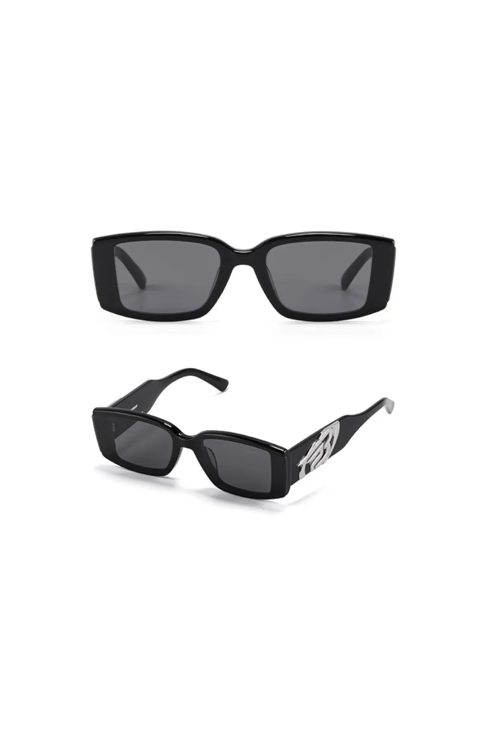 Metal Edge Square Sunglasses