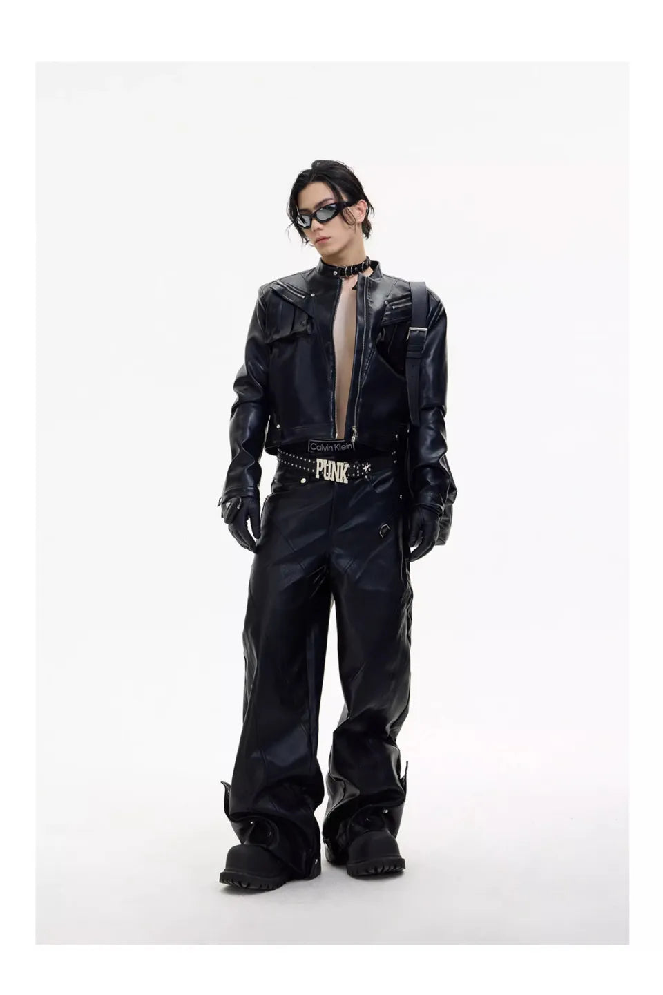 Metal Zipper Short Motorcycle Jacket