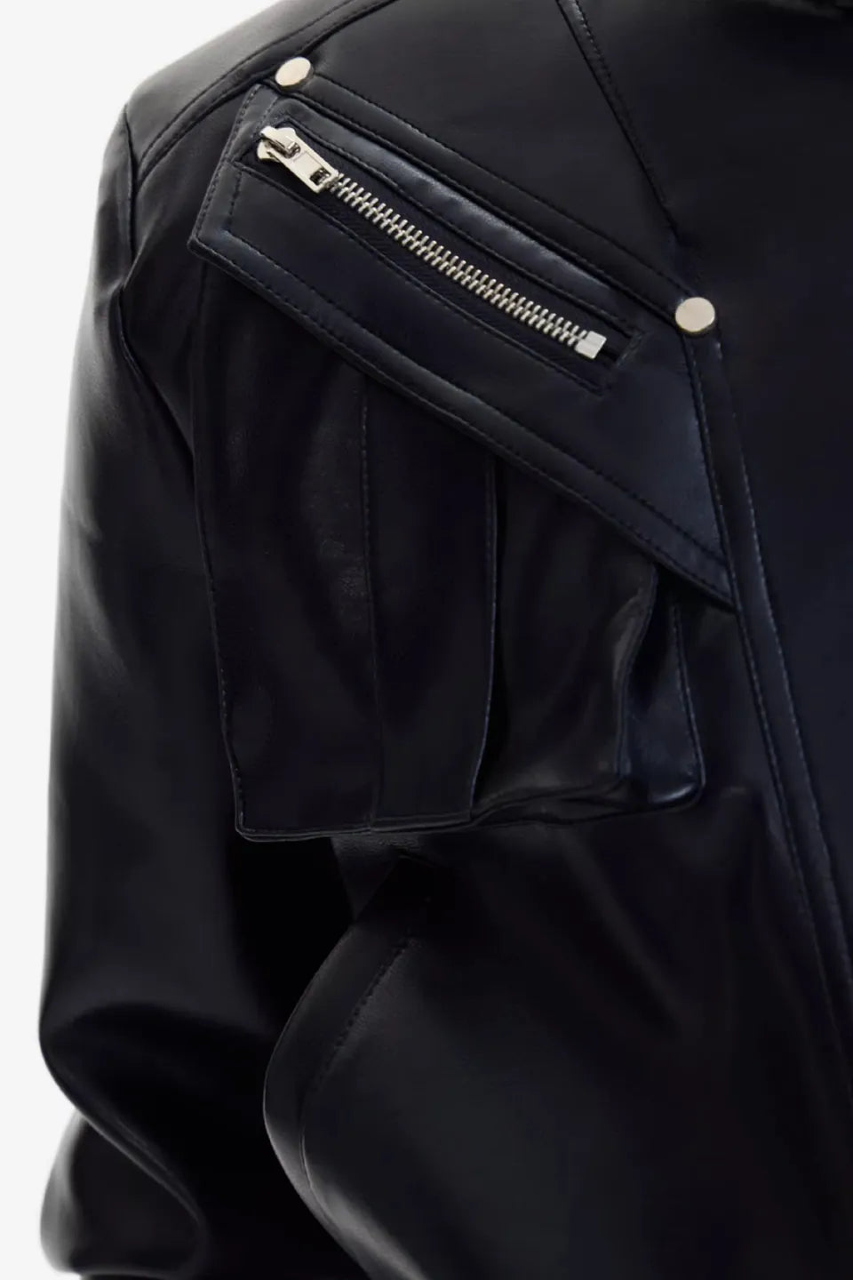 Metal Zipper Short Motorcycle Jacket