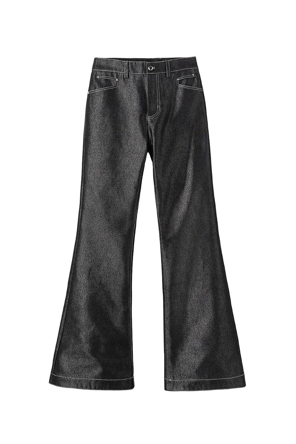 Metallic Shimmer Bootcut Jeans