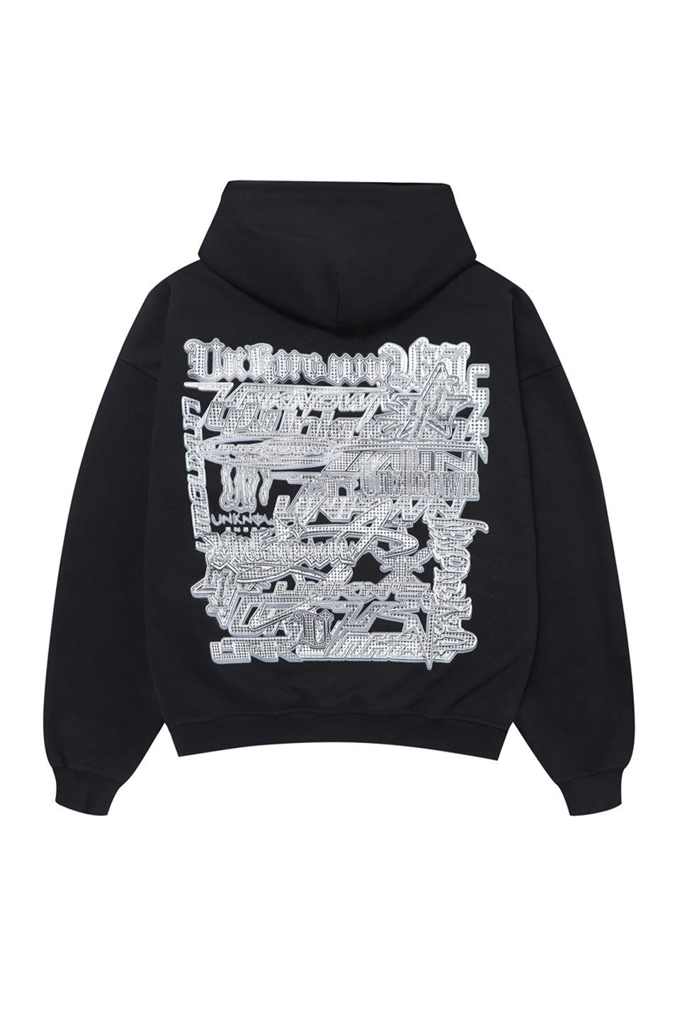 Multi Logo Iced Out Hoodie
