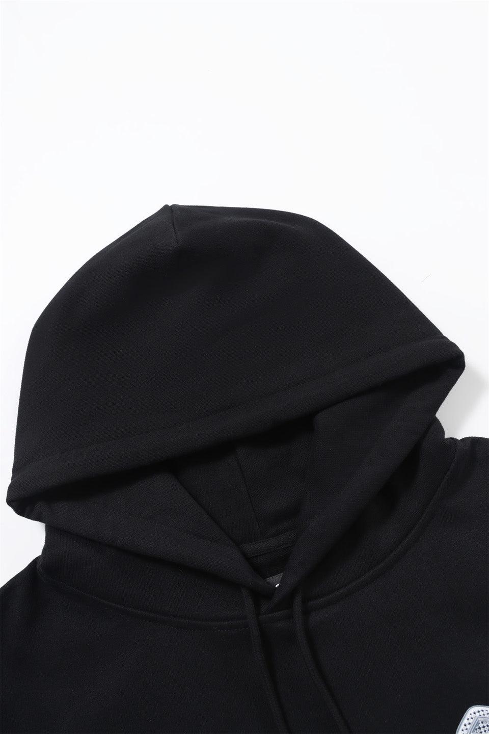 Multi Logo Iced Out Hoodie