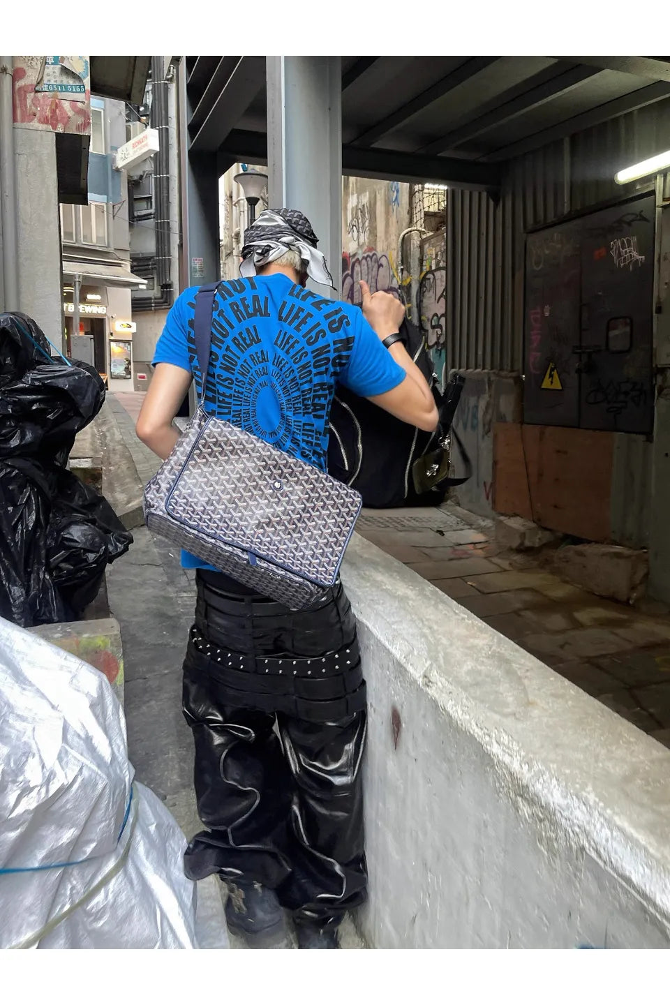 Multi Waist Coated Biker Pants
