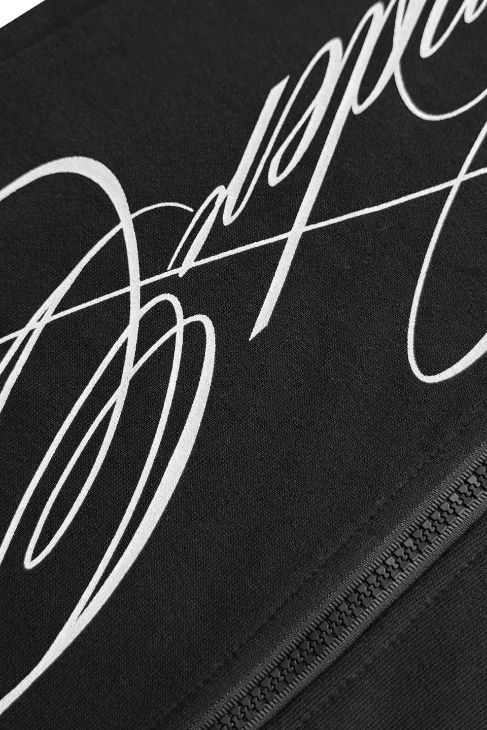 Multi Zip Calligraphy Sweatpants