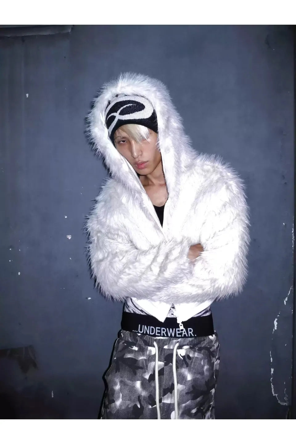 NESPORT Golden Racoon Hair Fron Back Sweatshirt