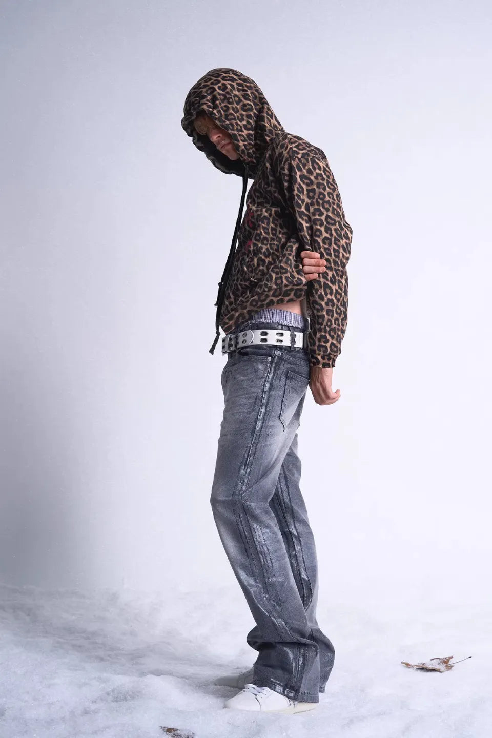 PAIN Leopard Print Hoodie