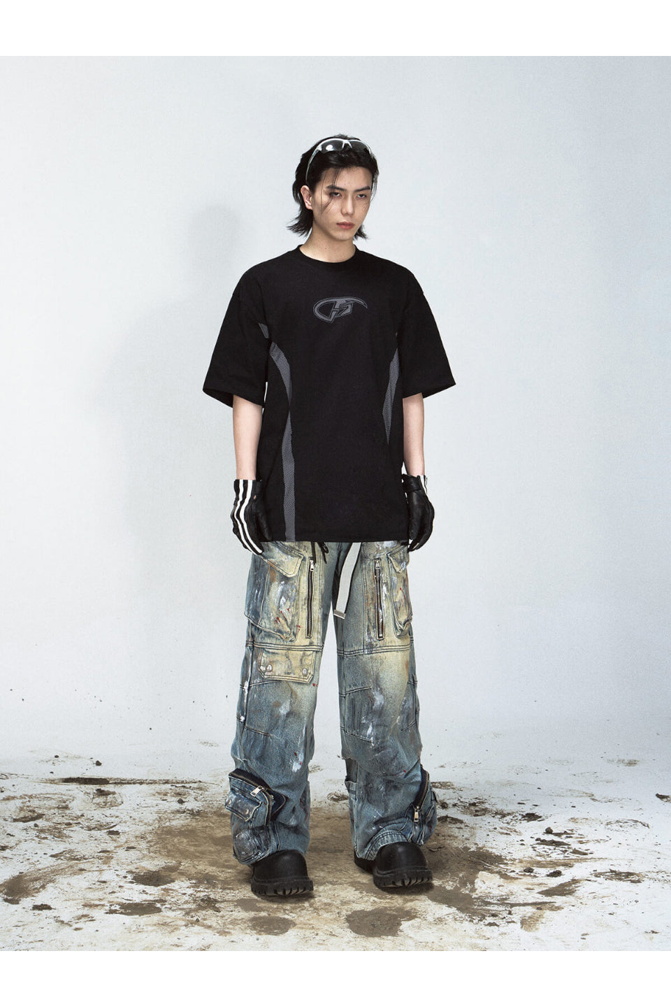 Paint Splatter Ripped Jeans