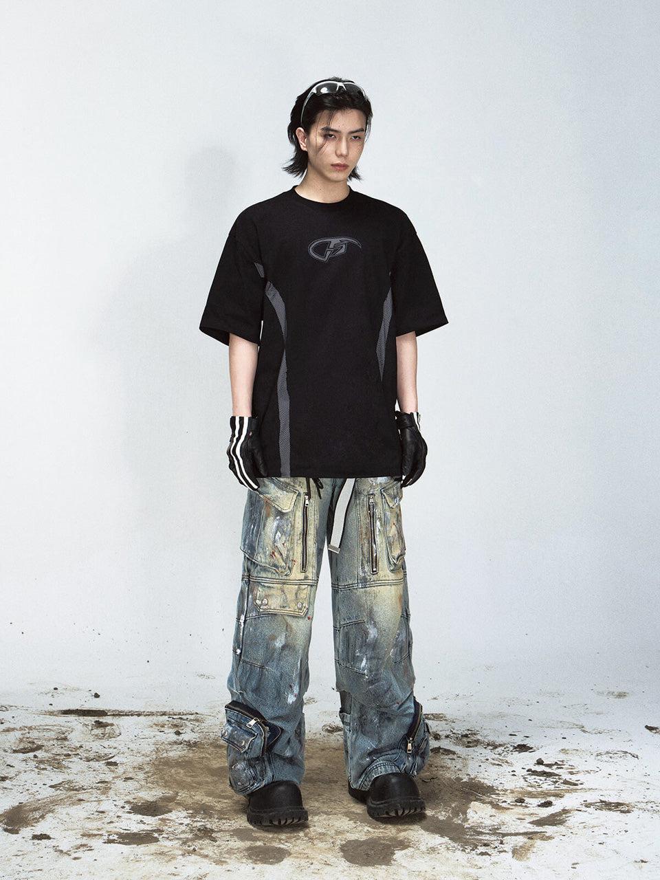 Paint Splatter Ripped Jeans