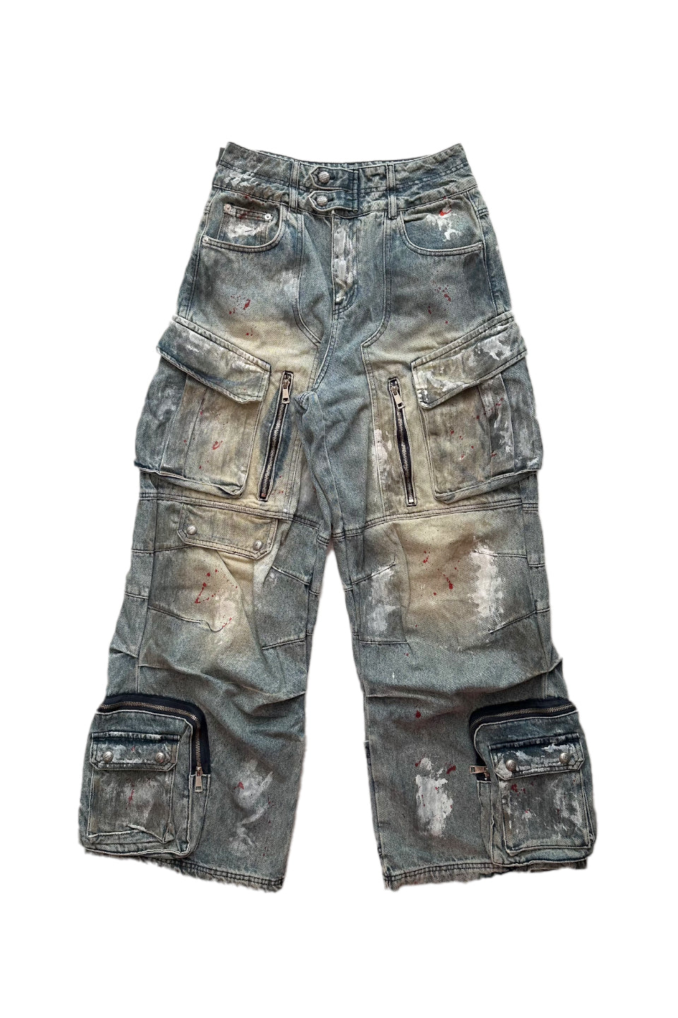 Paint Splatter Ripped Jeans