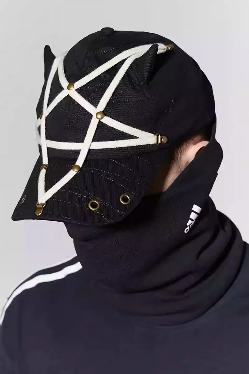 Pentagram Washed Denim Baseball Cap