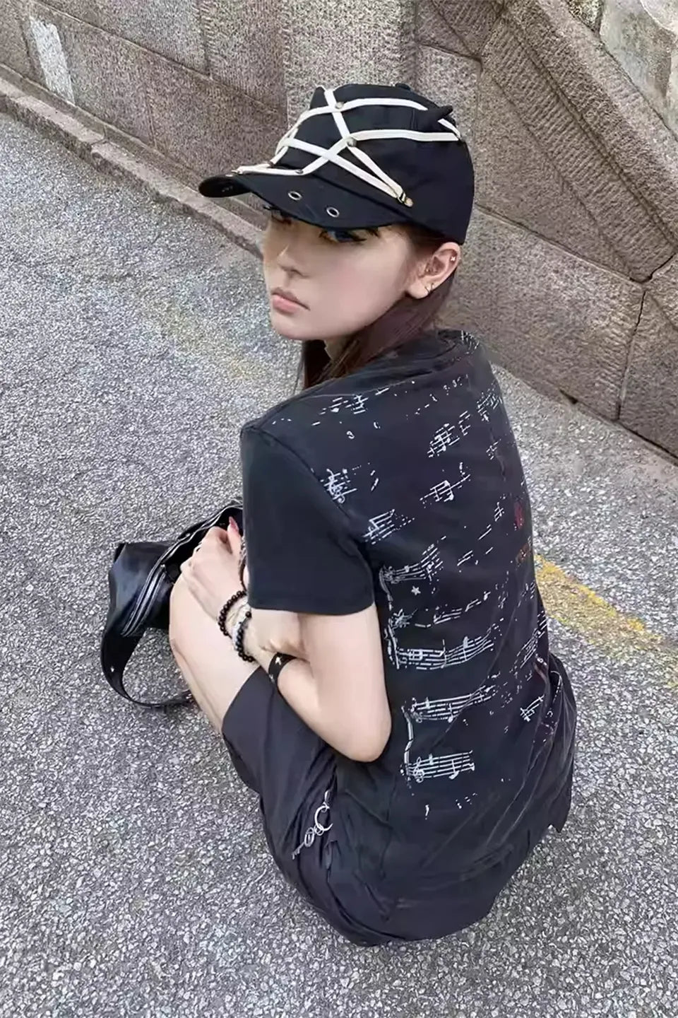 Pentagram Washed Denim Baseball Cap