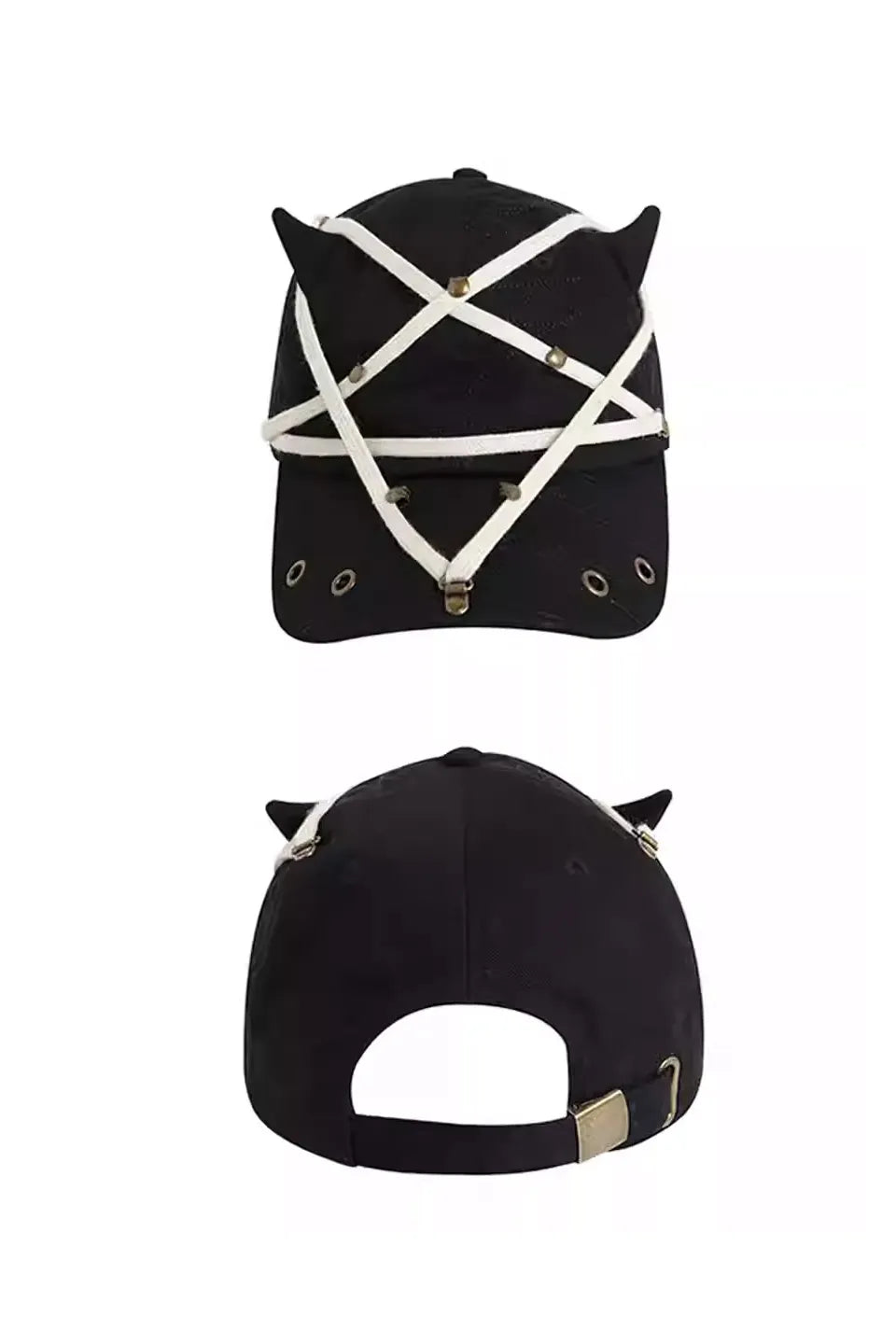 Pentagram Washed Denim Baseball Cap