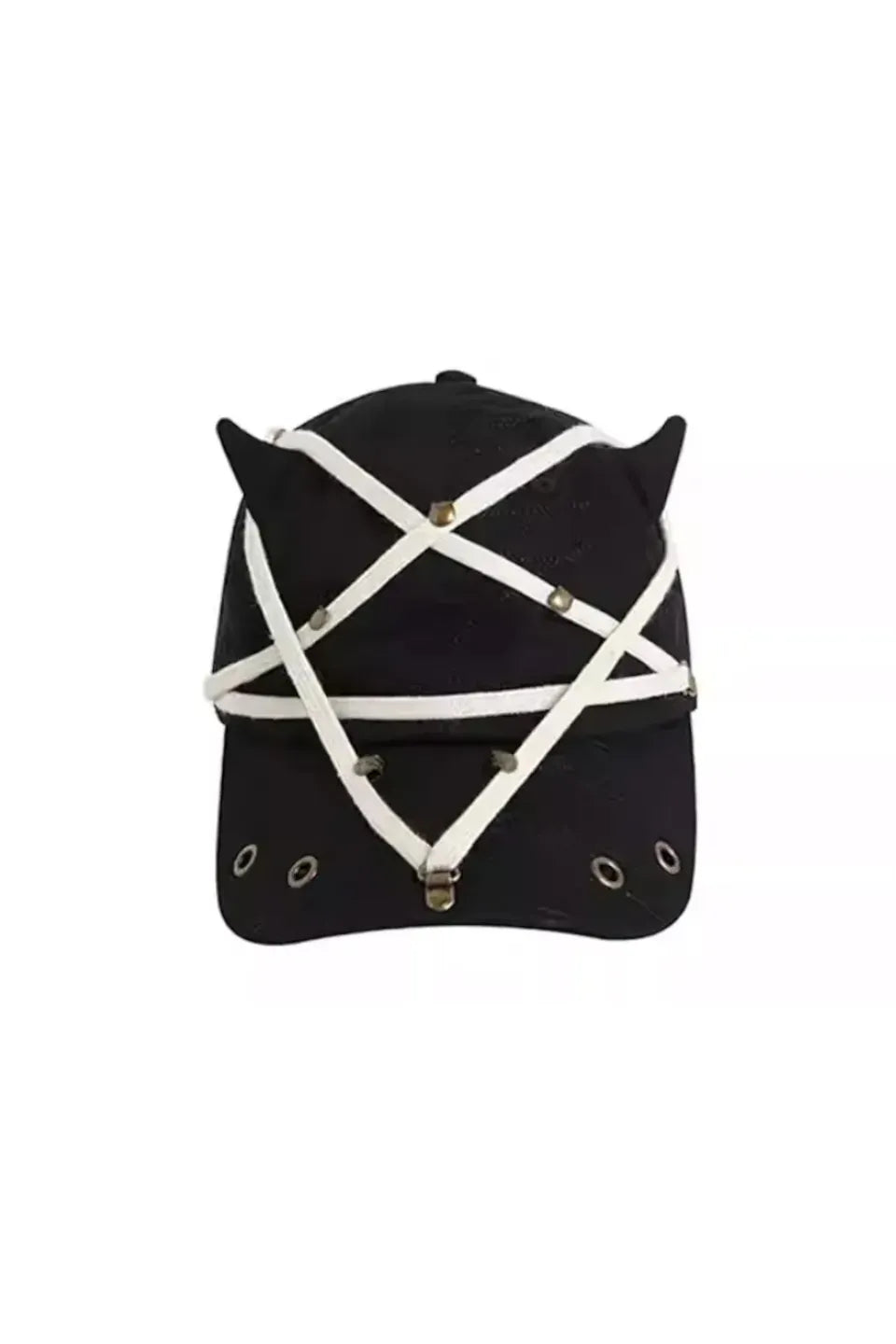 Pentagram Washed Denim Baseball Cap