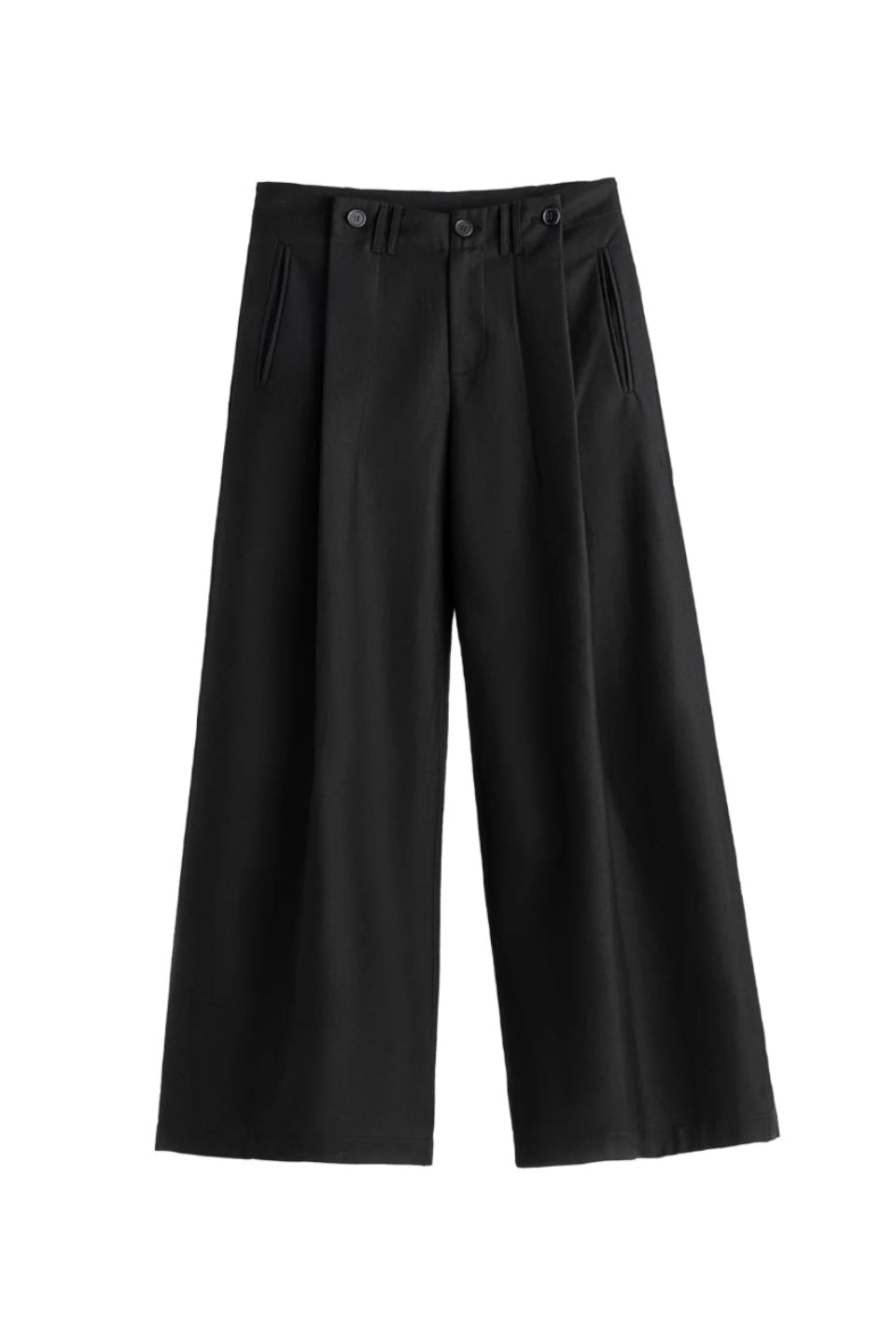 Pleated Wide Leg Pants