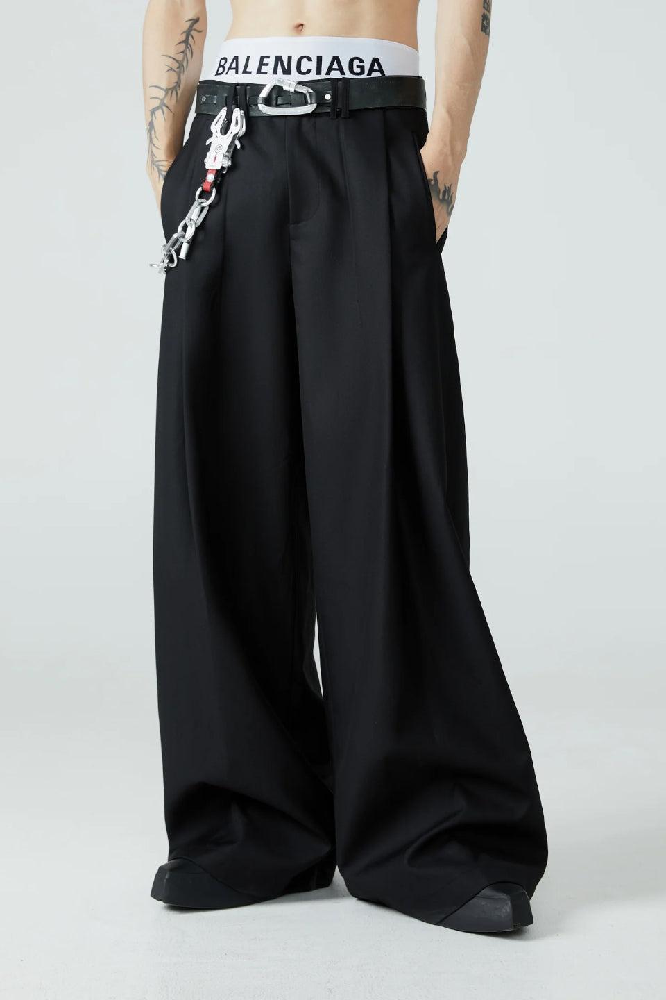 Pleated Wideleg Pants