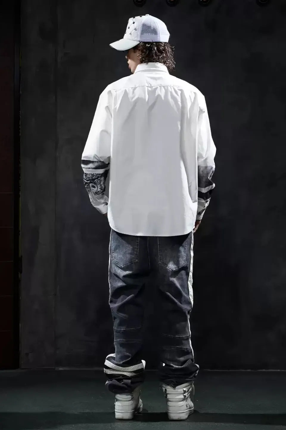 Portrait Graphic Oversized LS Shirt