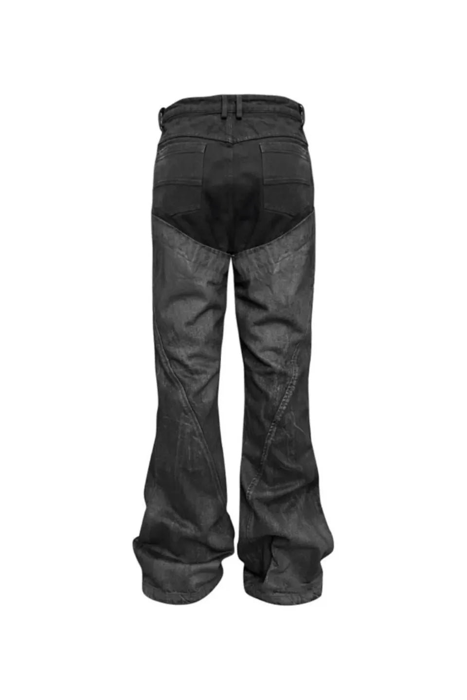 Punk Paint Splatter Flare Jeans