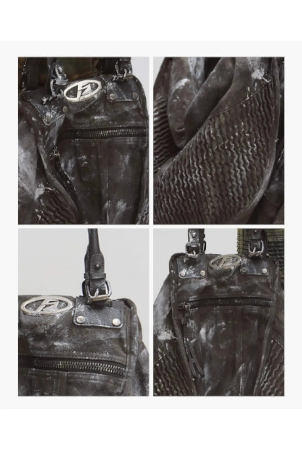 Punk Vintage Dirty Dyed Tote Bag