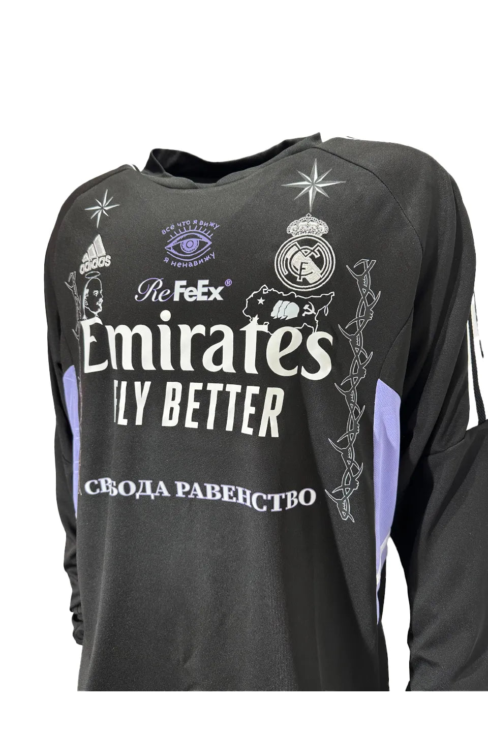 Refeex Russian Criminal Tattoos Long Sleeve Dark Jersey