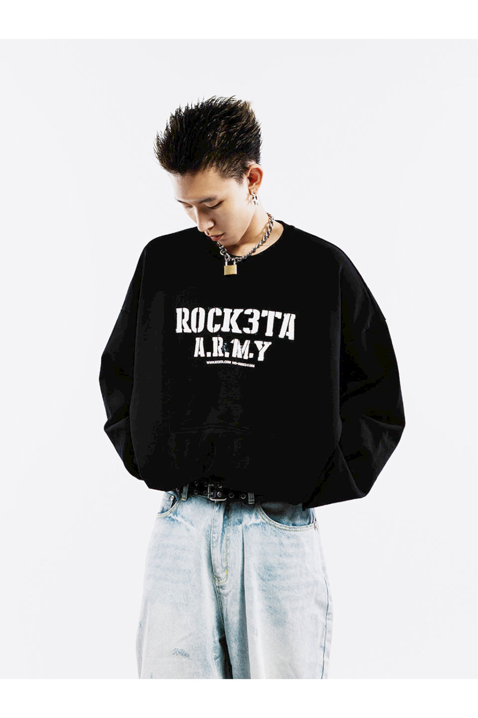Reversible ARMY Crew Neck Sweat