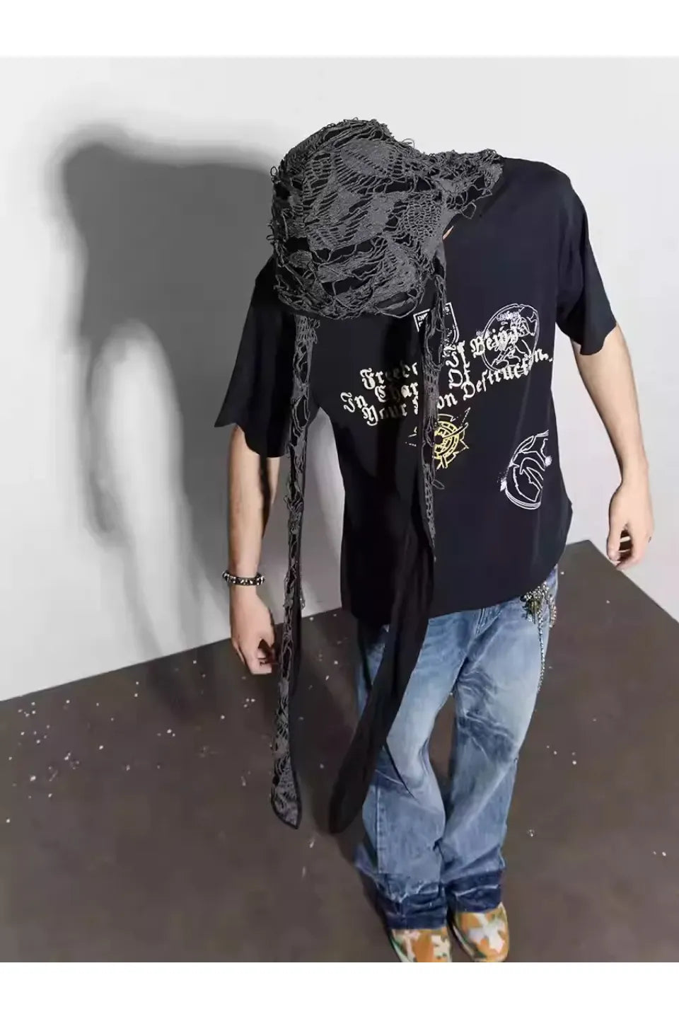 Ripped Bunny Ears Durag