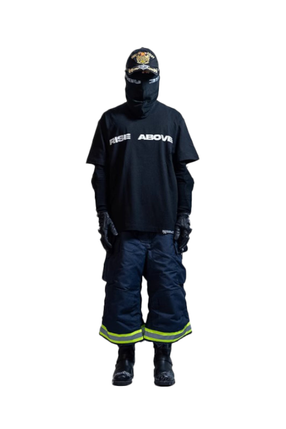 Rise Above Wolf Print T-Shirt