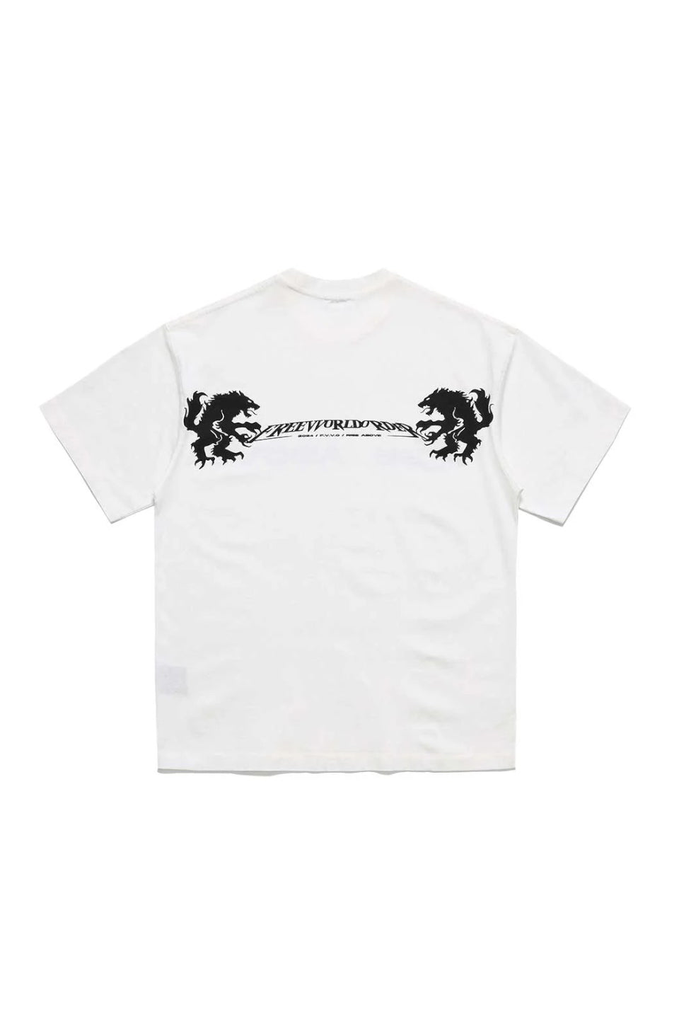 Rise Above Wolf Print T-Shirt