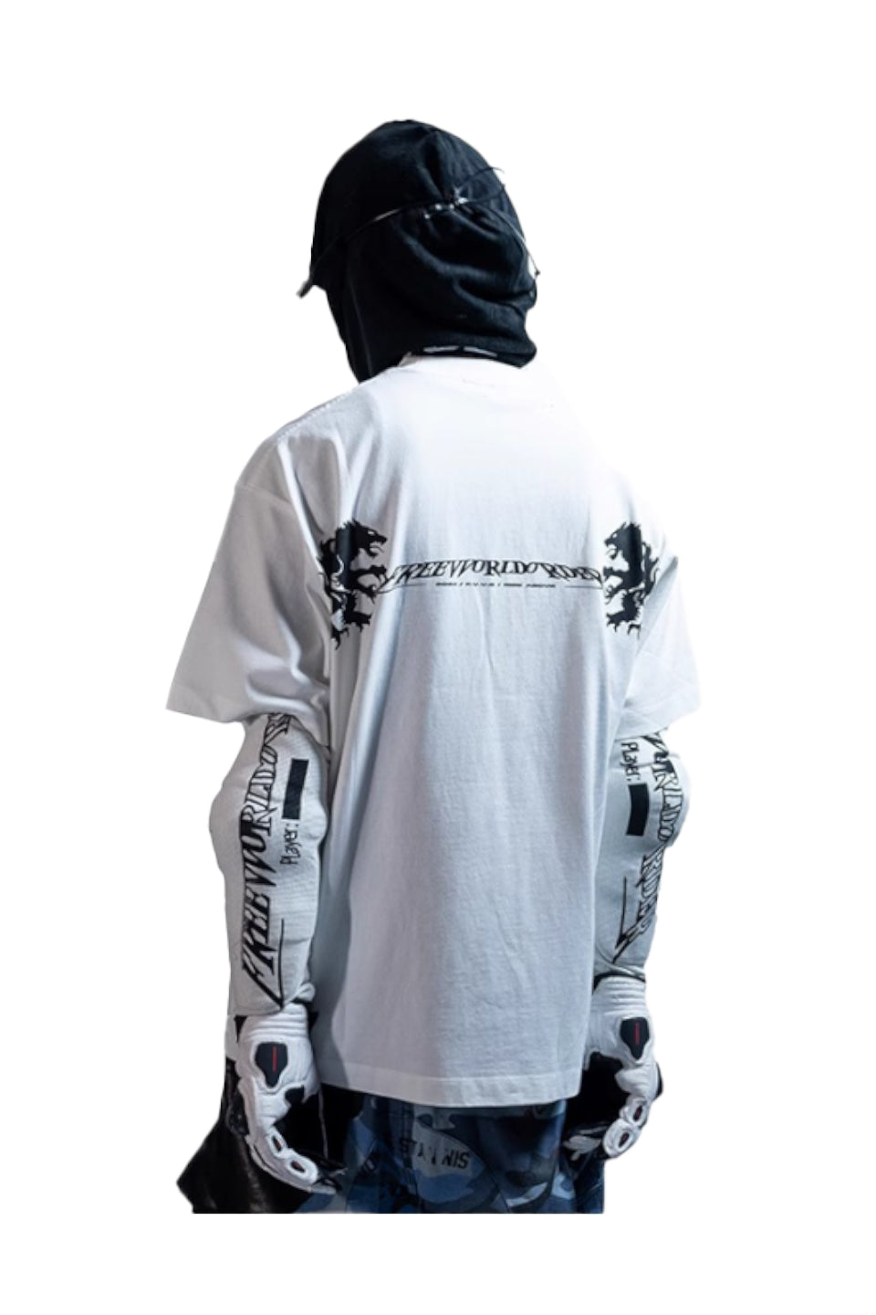 Rise Above Wolf Print T-Shirt