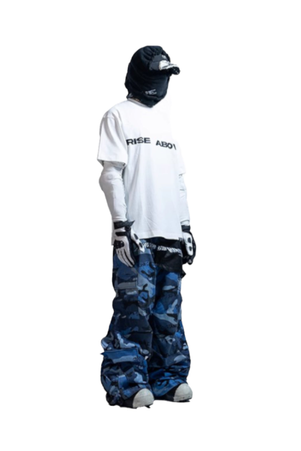 Rise Above Wolf Print T-Shirt