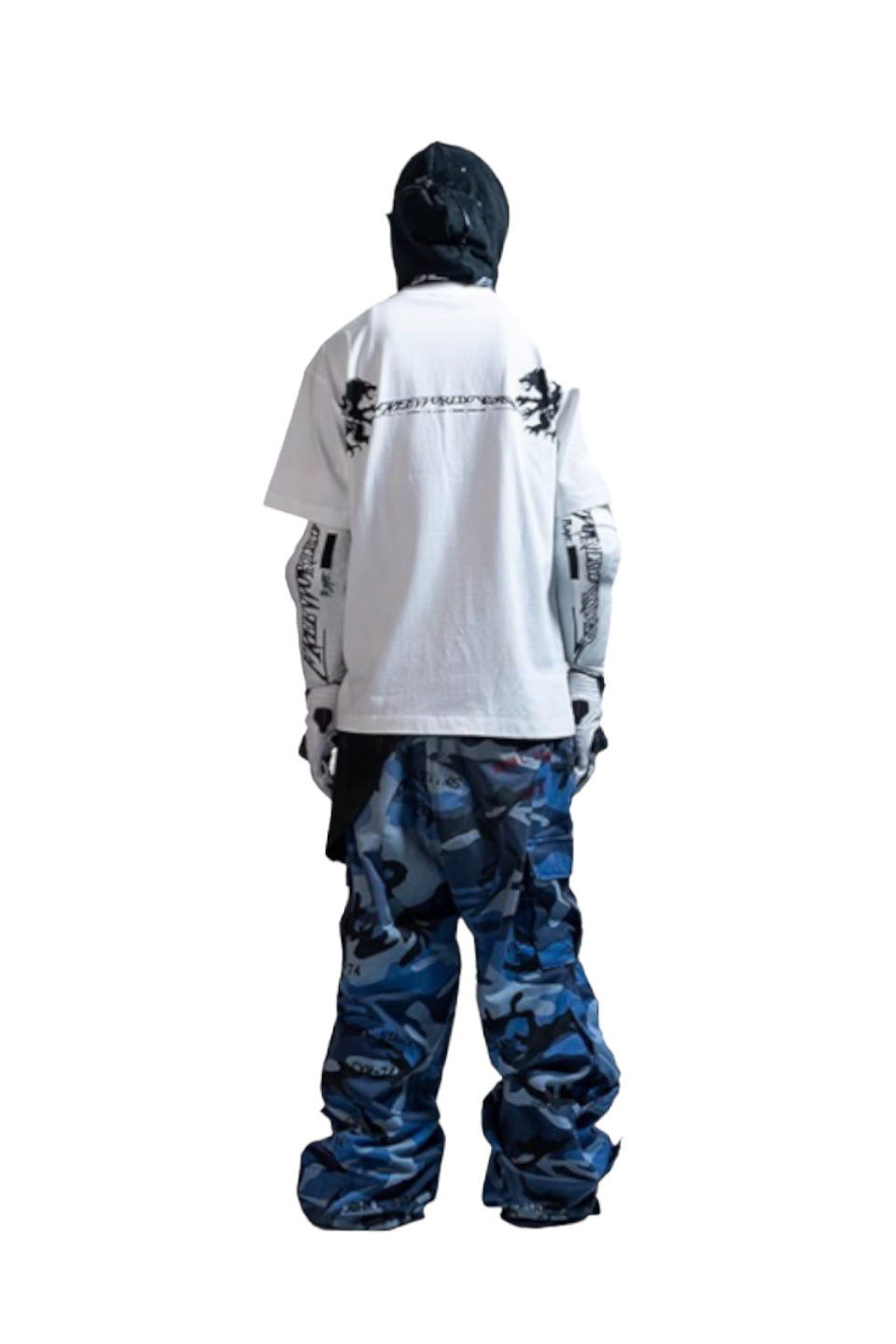 Rise Above Wolf Print T-Shirt