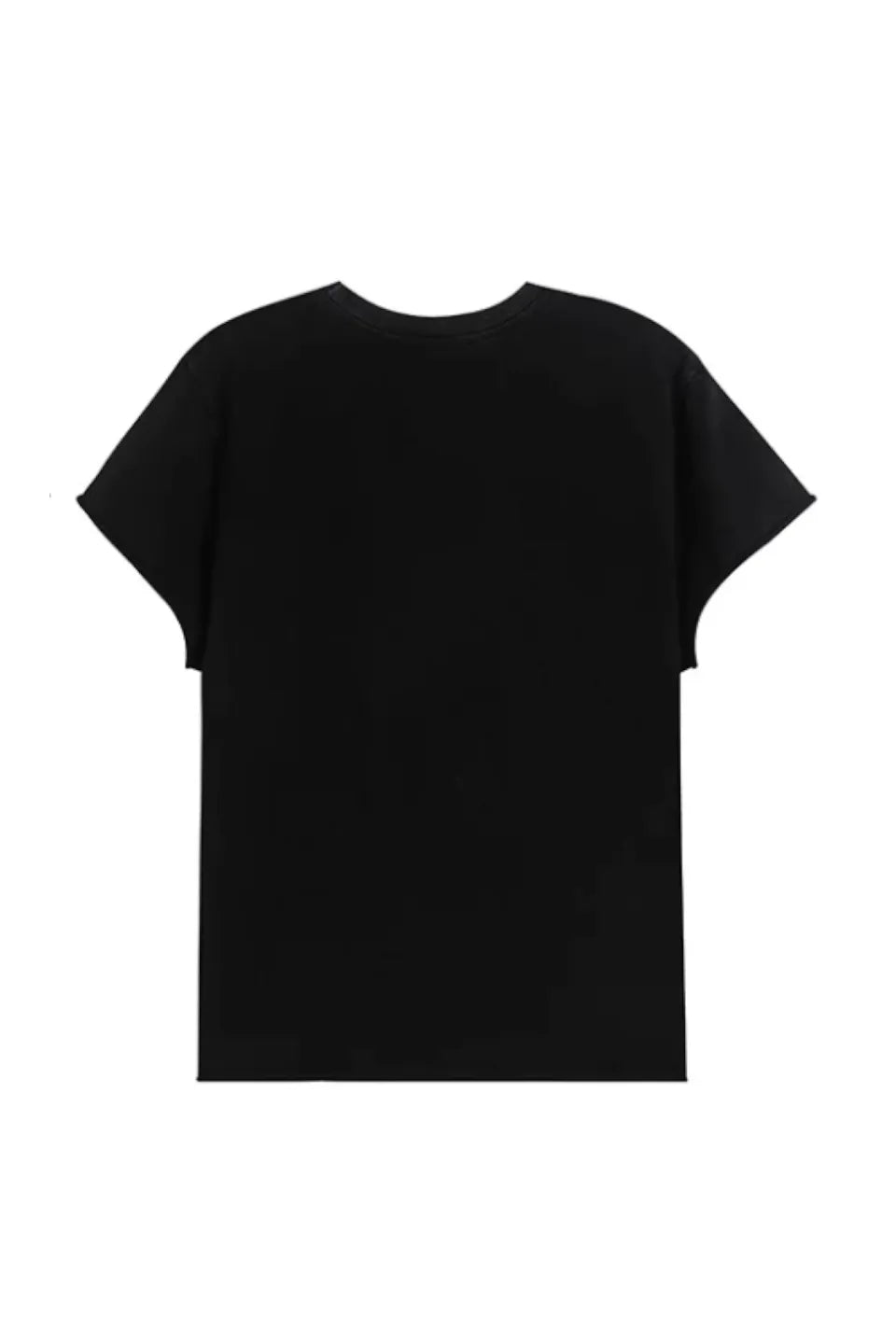 Rolling Tongue Graphic Distressed Cut Off Tee