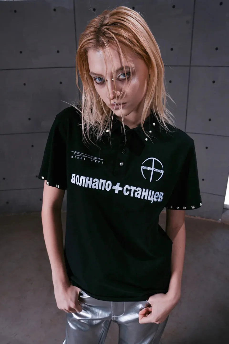 Russian Studded Polo Shirt