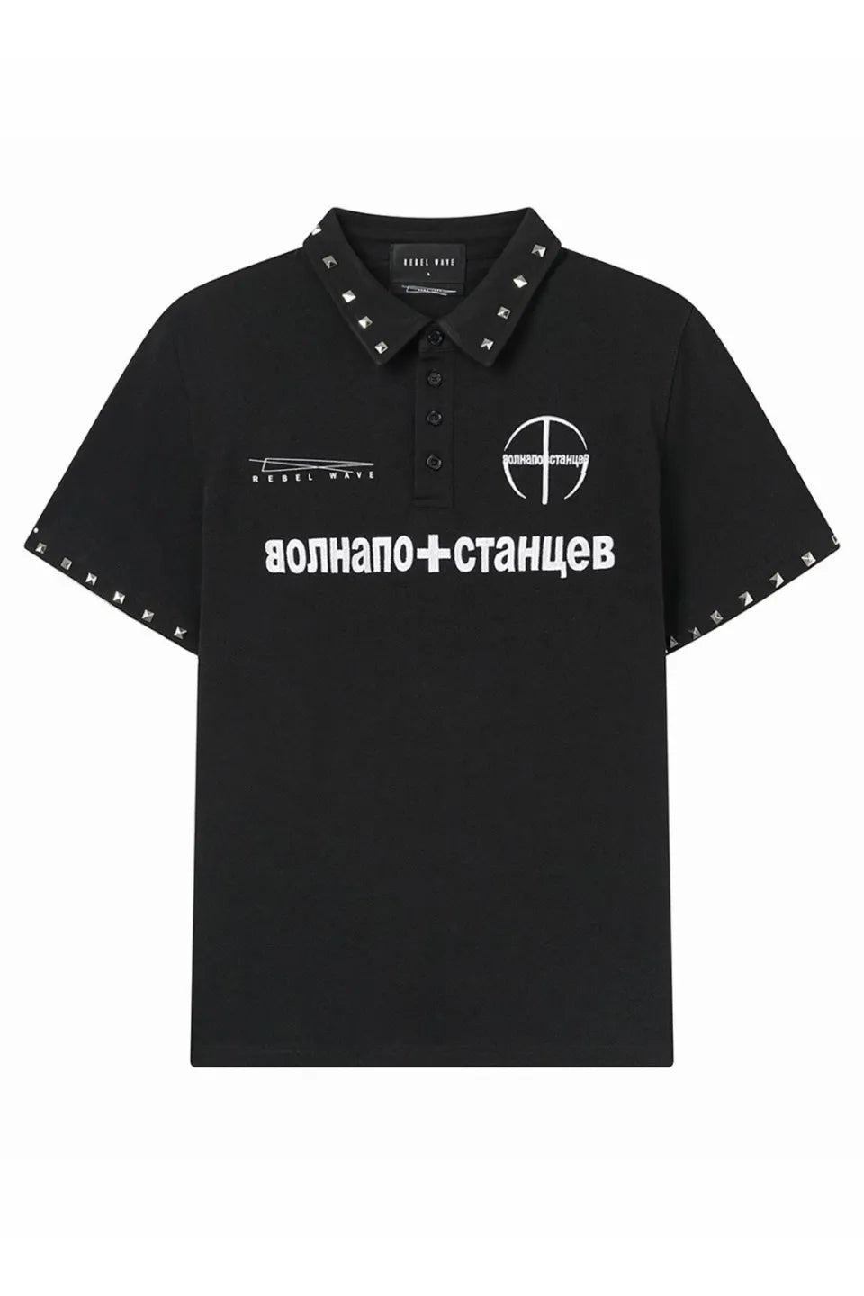 REBEL WAVE | Russian Studded Polo Shirt スタッズ ポロ