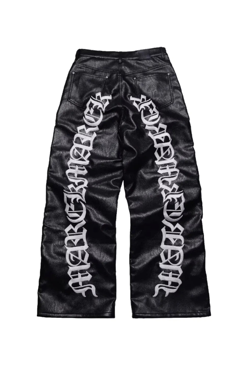 GROUPMAREK | Sanskrit Embroidery Wide Leather Pants サンスクリット GROUPMAREK | Sanskrit Embroidery Wide Leather Pants サンスクリット