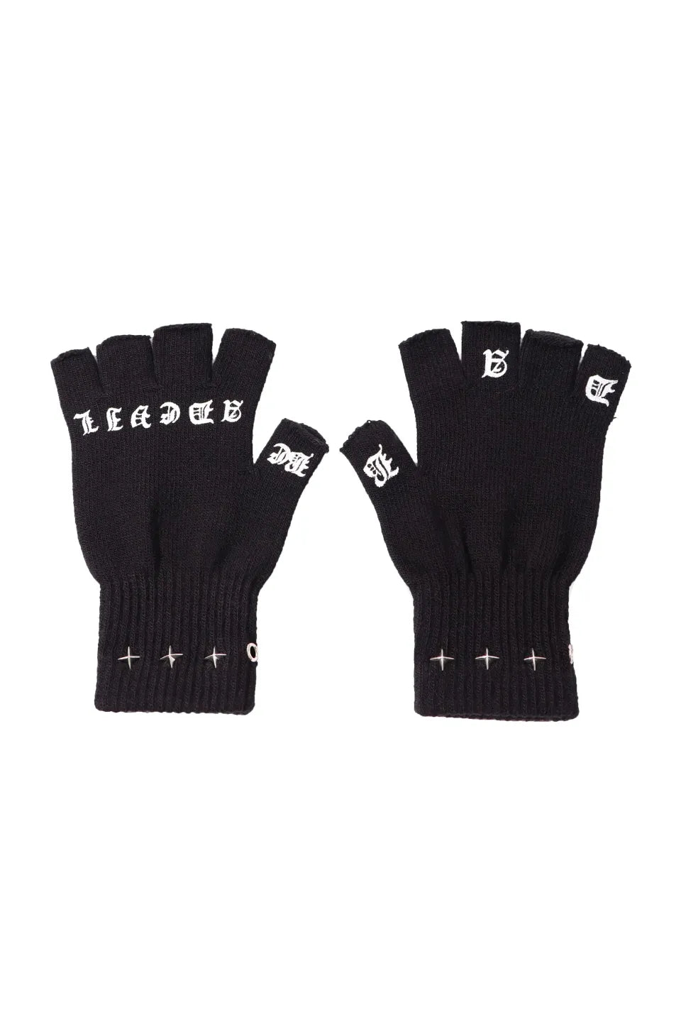 Sanskrit Punk Fingerless Gloves