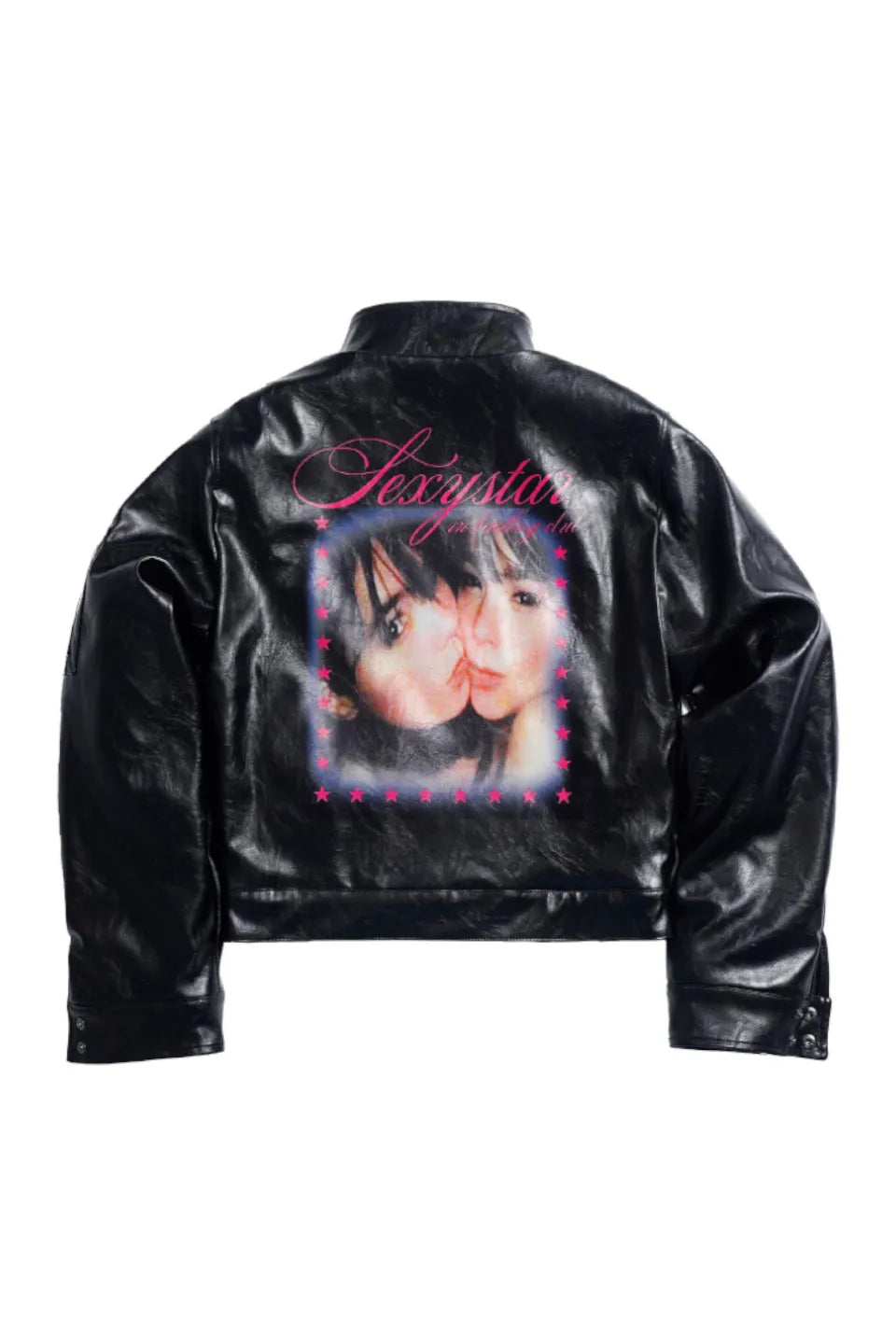 【OPIUM】RYE CHASIN PUレザーボンバージャケット RYE CHASIN ライチェイシン｜Sexy Stars Printed Leather Padded