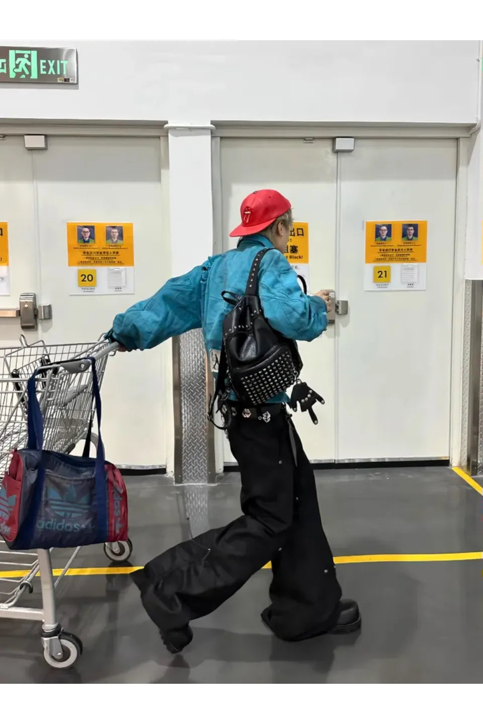 Silver Thread Metal A Shaped Curved Knife Original Cow Cut Denim