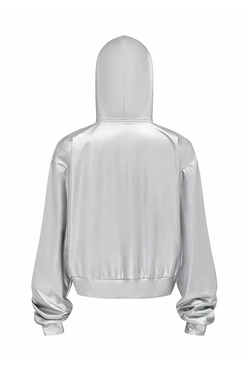 Silver Zip Up Hoodie