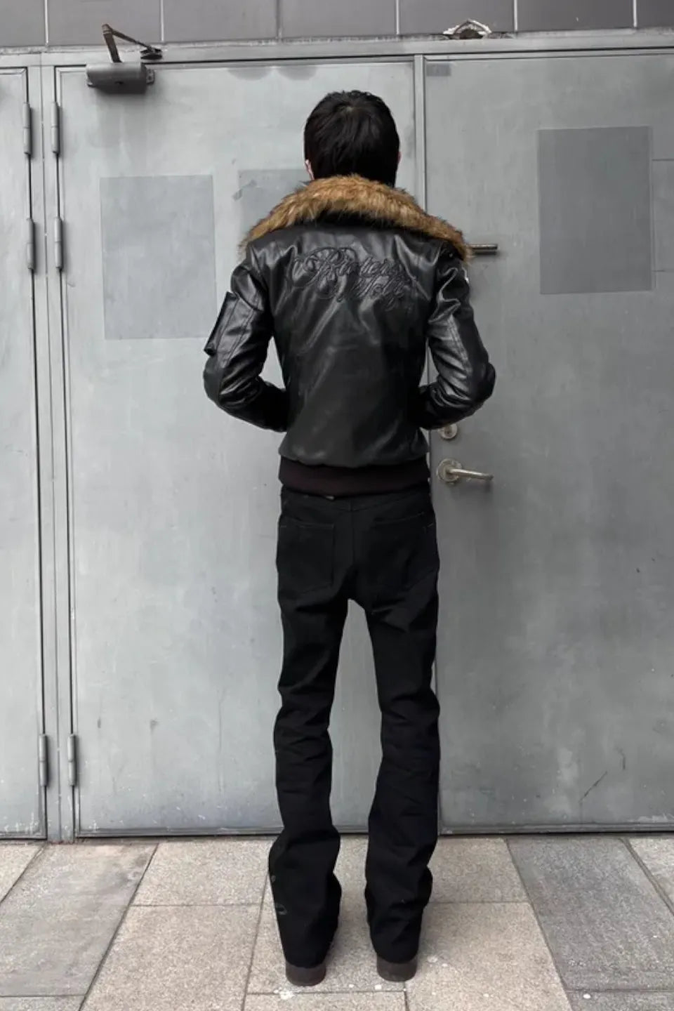 Slightly Flared Musical Notes Jeans