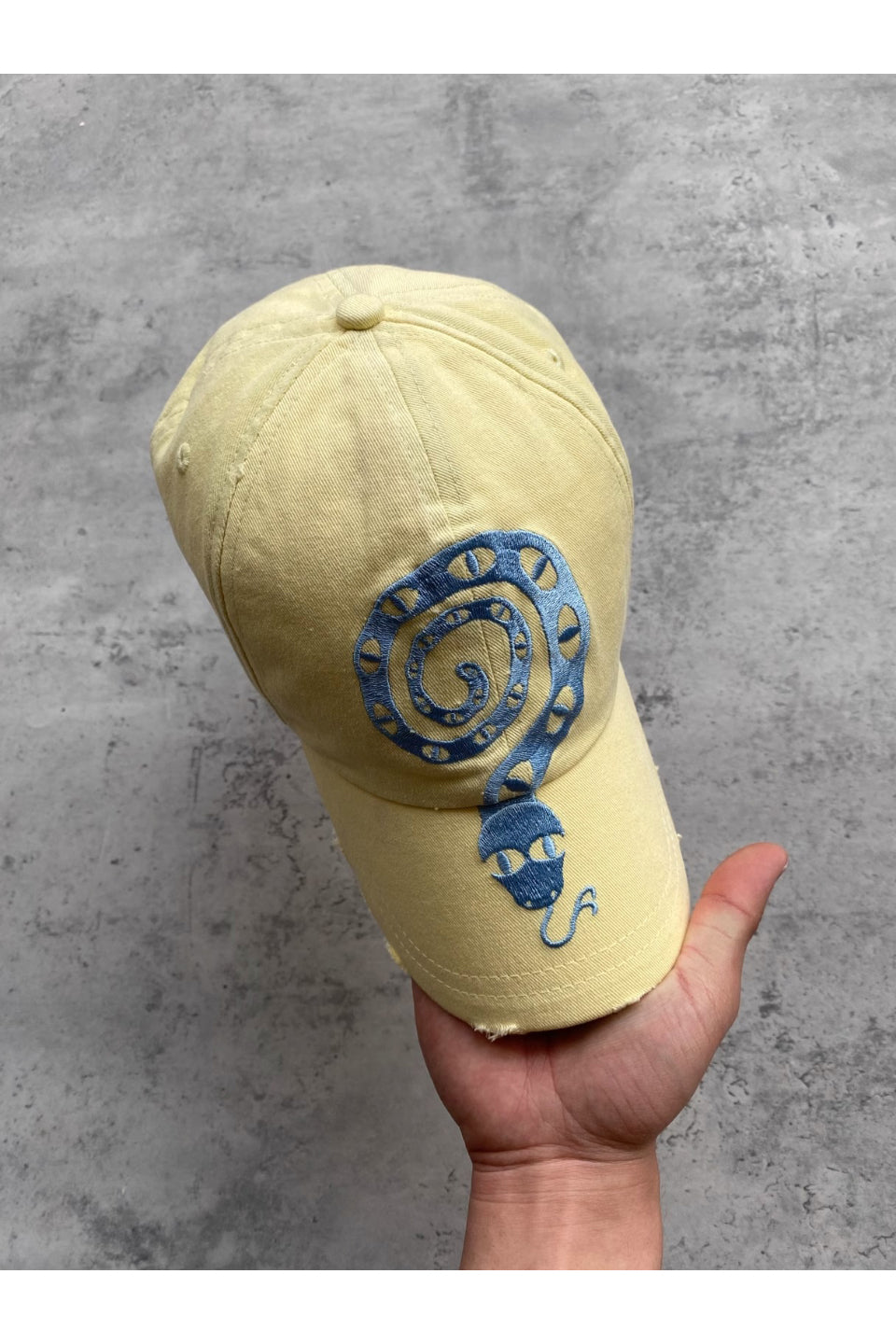 Snake Embroidery Baseball Cap