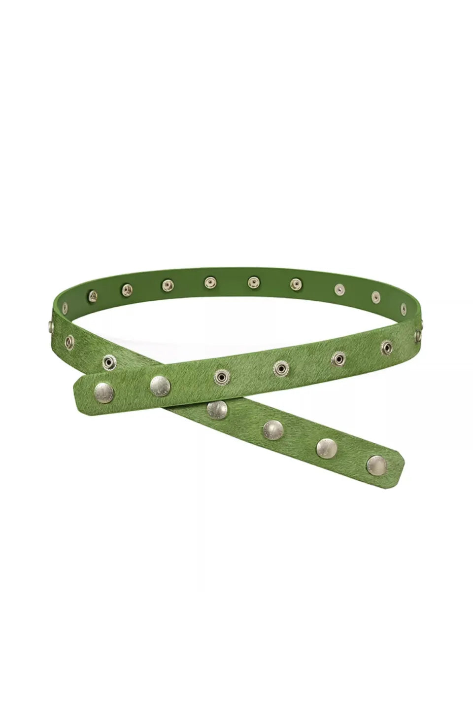 REBEL WAVE | Snap Button Belt スナップボタン ベルト グリーン