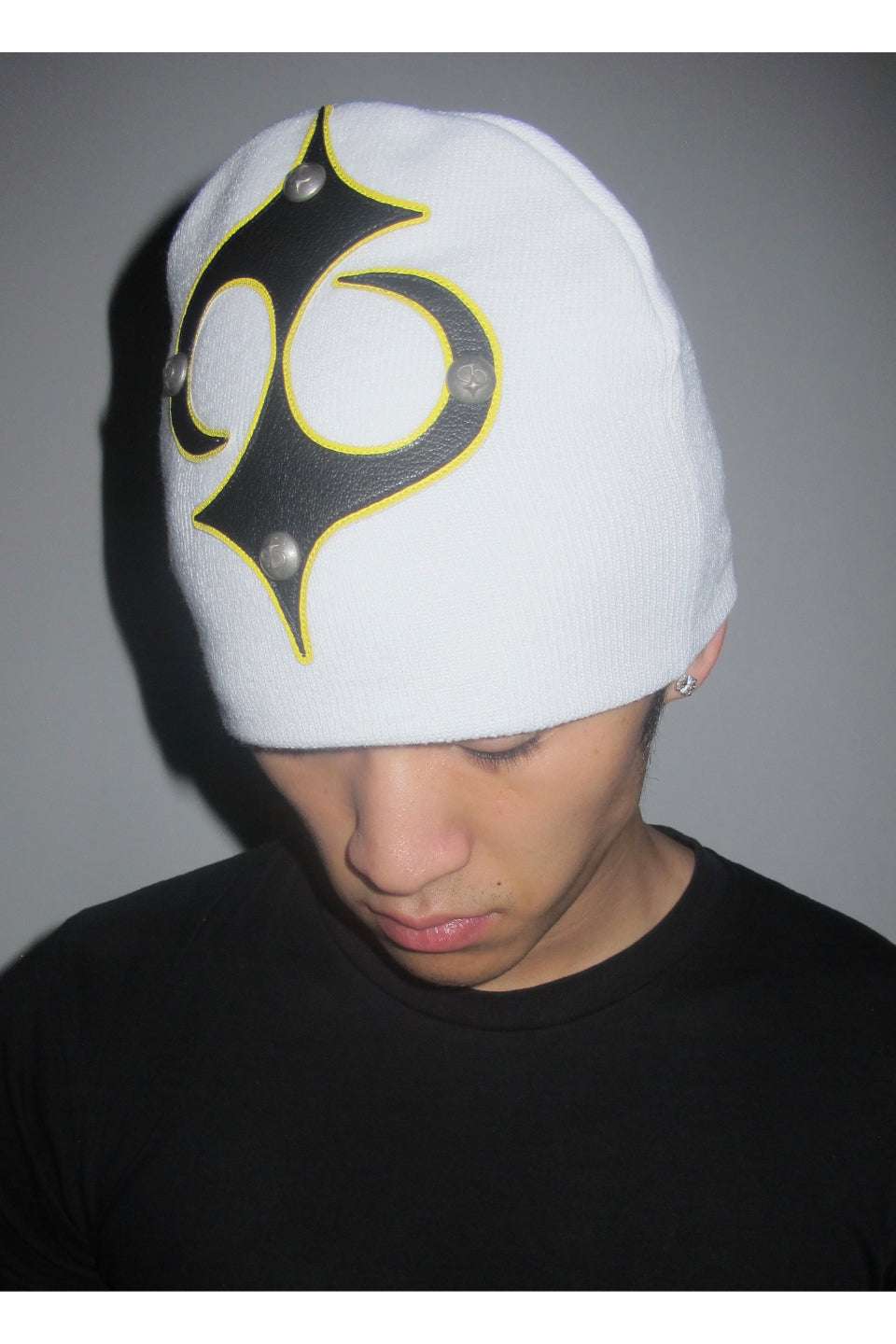 Sparkle Leather Beanie