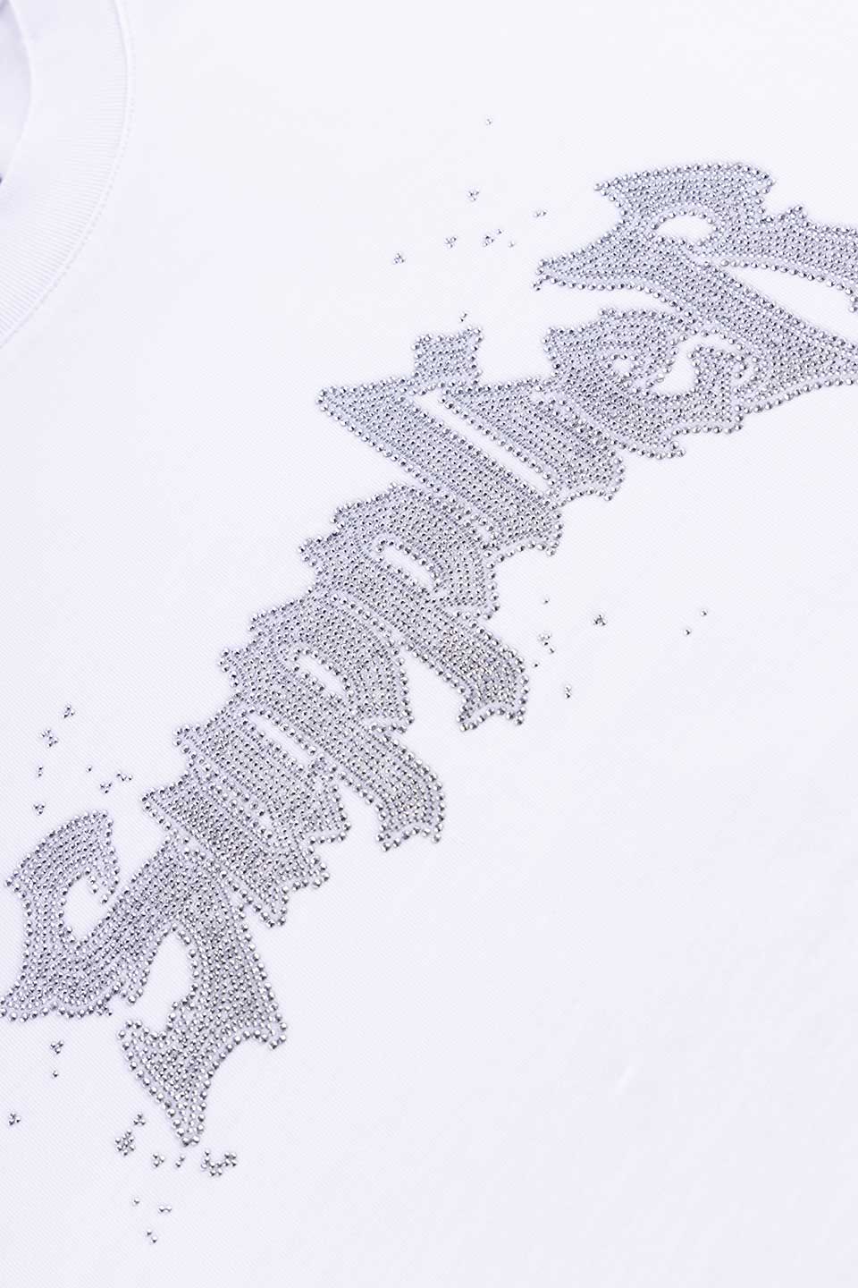 Splash Rhinestone Iron Logo Tee