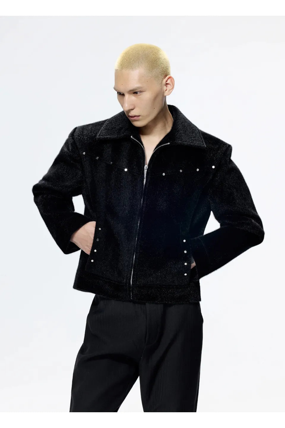 Studded Horsehair Jacket